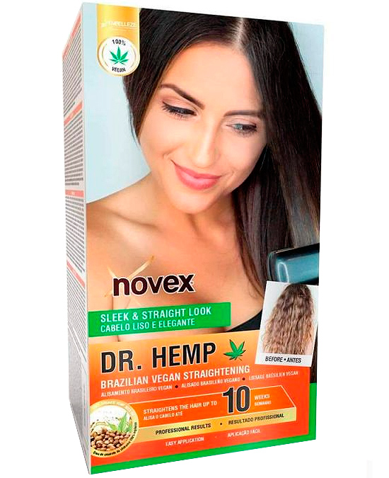 Comprar el Kit Alisado Brasileño Vegano Novex Dr. Hemp online barato en Alpel.