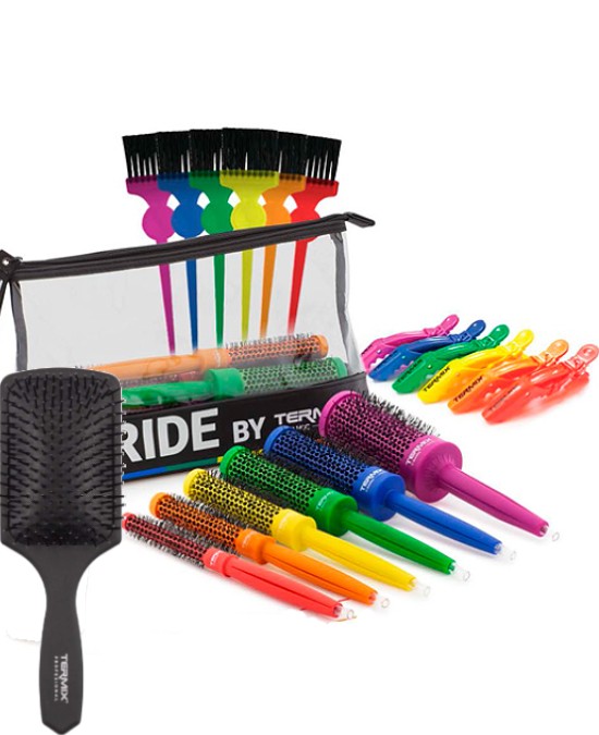 Kit Kit Cepillos Termix Ceramic PRIDE + Pinzas + Paletinas al precio más y envío gratis - Alpel