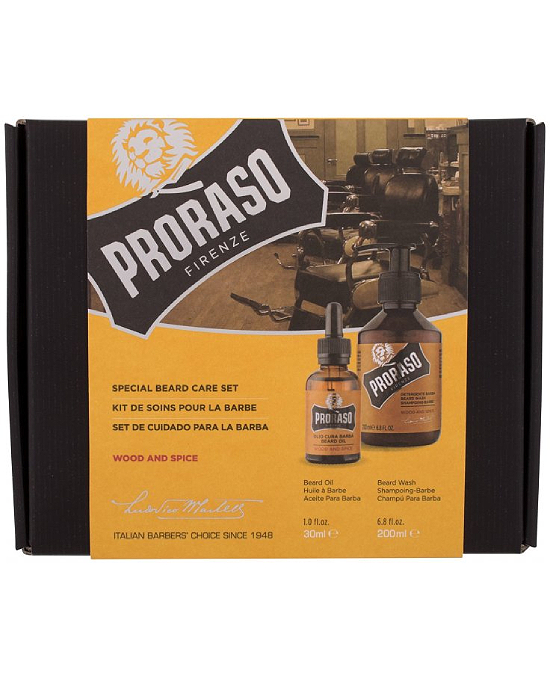 Comprar online Kit Cuidado Barba Proraso Fragancia Madera Champú + Aceite en la tienda alpel.es - Peluquería y Maquillaje