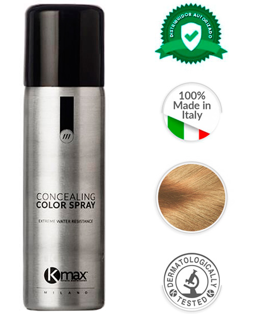 Comprar online KMAX CONCEALING COLOR SPRAY 200ml RUBIO - Comprar online en Alpel en la tienda alpel.es - Peluquería y Maquillaje Comprar online KMAX CONCEALING COLOR SPRAY 200ml RUBIO - Comprar online en Alpel en la tienda alpel.es - Peluquería y Maquillaje