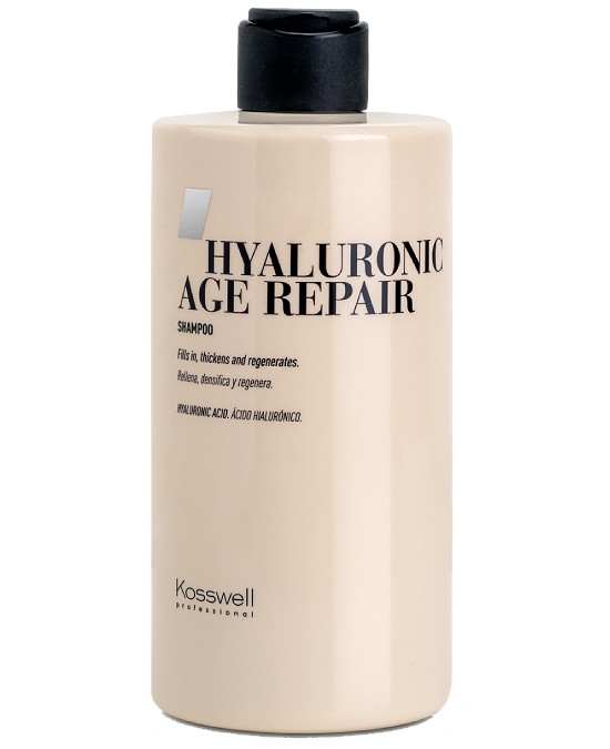 Comprar Kosswell Hyaluronic Age Repair Shampoo 500 ml online en la tienda Alpel