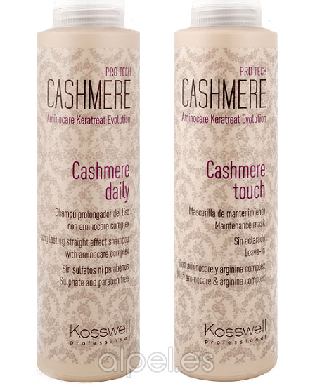 Kosswell Kit Cashmere Cabello Liso Champú + Mascarilla - Precio barato. Envío 24 hrs - Alpel