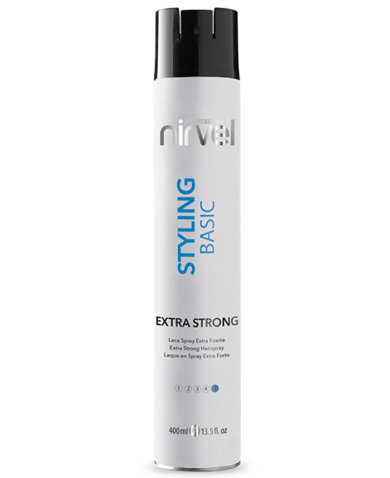 Comprar online Laca Spray Basic Extra Strong Nirvel Styling 400 ml en la tienda alpel.es - Peluquería y Maquillaje