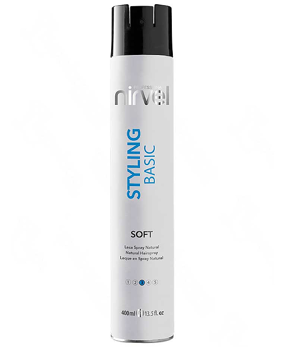 Comprar online Laca Spray Basic Soft Nirvel Styling 400 ml en la tienda alpel.es - Peluquería y Maquillaje