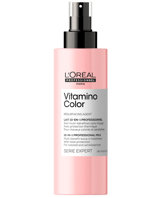 Leche 10 en 1 L´Oreal Vitamino Color 190 ml al mejor precio - Envíos 24 horas desde la tienda de la peluquería Alpel