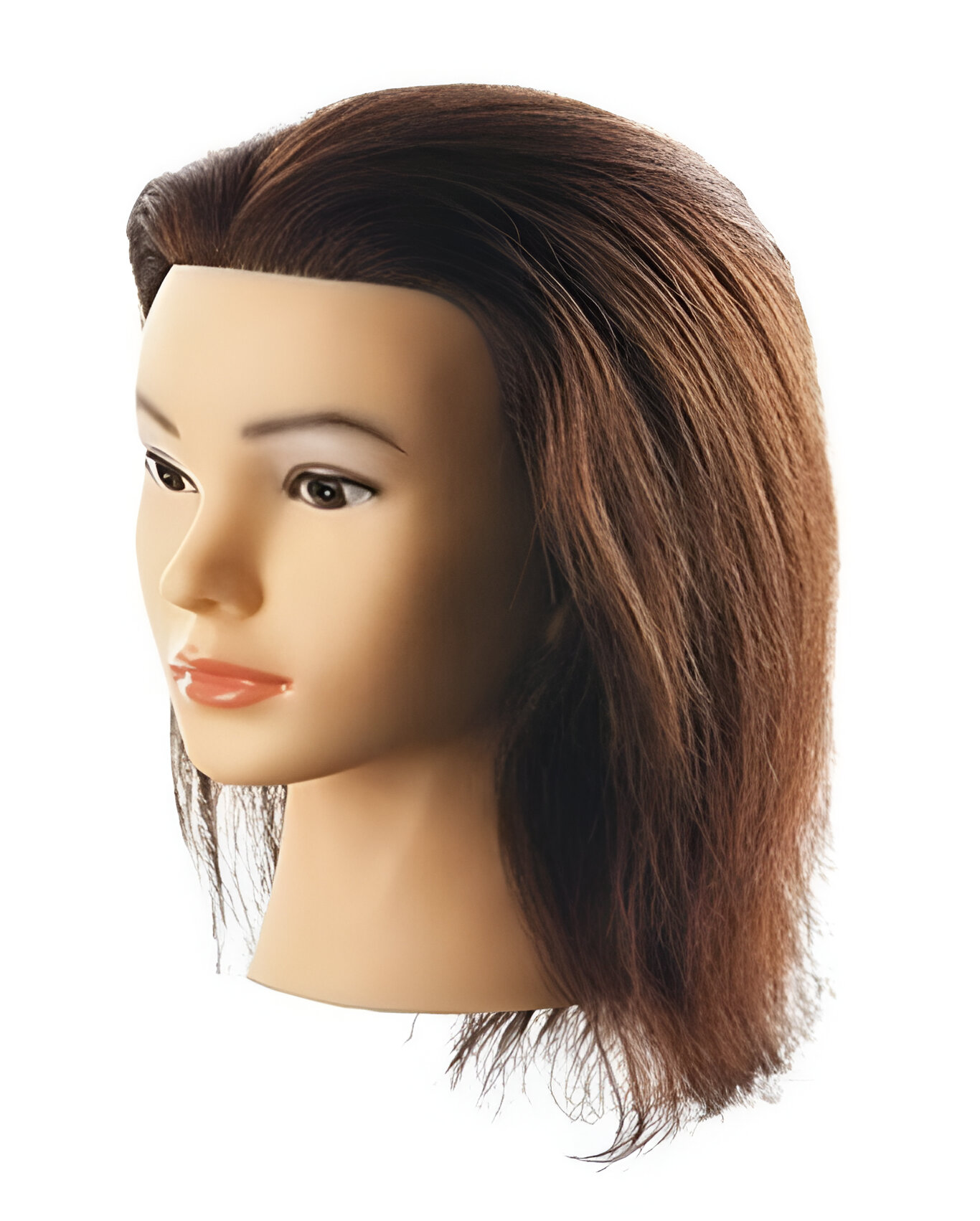 Comprar Maniqui Cabeza Cabello Natural 30 Cm Con Soporte online en la tienda Alpel