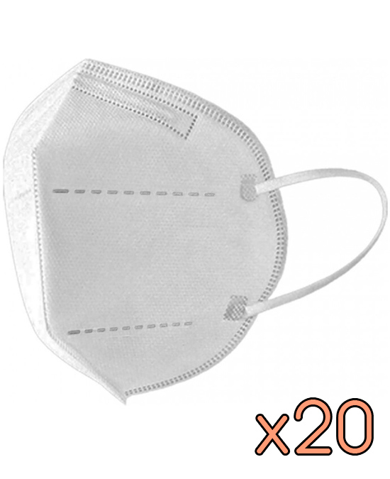 Mascarilla FFP2 - Blanca Caja 20 Mascarillas Mascarilla FFP2 - Blanca Caja 20 Mascarillas