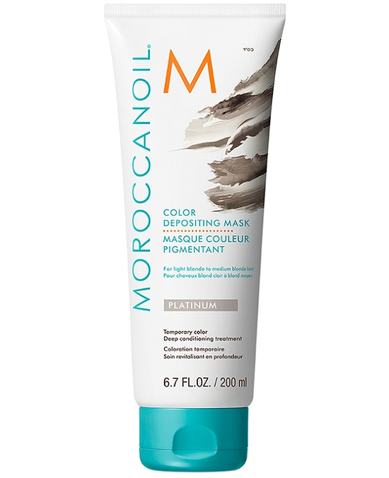 Comprar online Mascarilla Moroccanoil Color Depositing Platinum 200 ml en la tienda alpel.es - Peluquería y Maquillaje