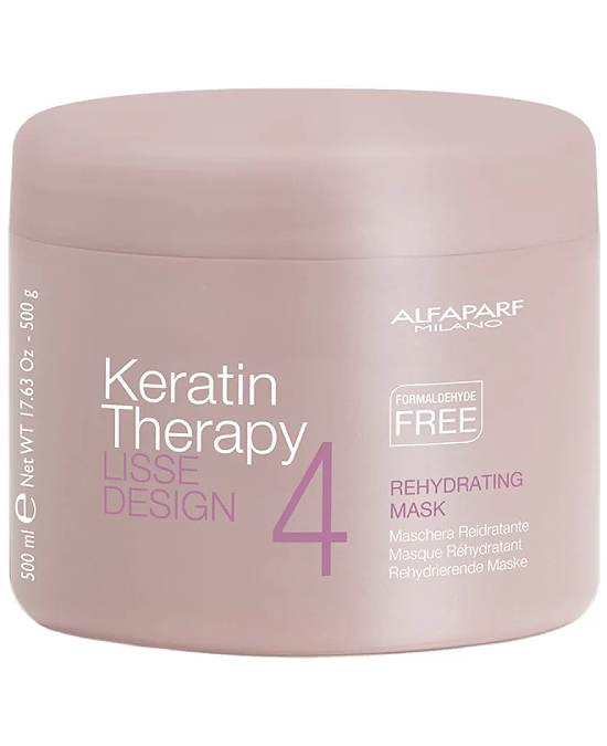 Comprar online Mascarilla Rehydrating Mask Alfaparf Lisse Design Keratin Therapy 500 ml en la tienda alpel.es - Peluquería y Maquillaje