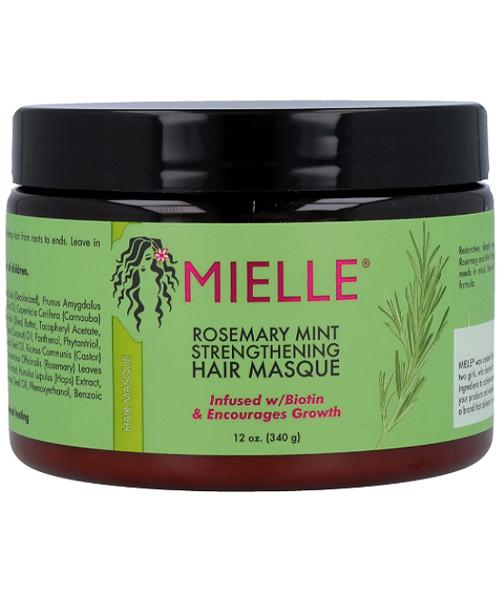 Comprar online Mascarilla Reparadora Rosemary Mint Oil Mielle 340 gr en la tienda alpel.es - Peluquería y Maquillaje