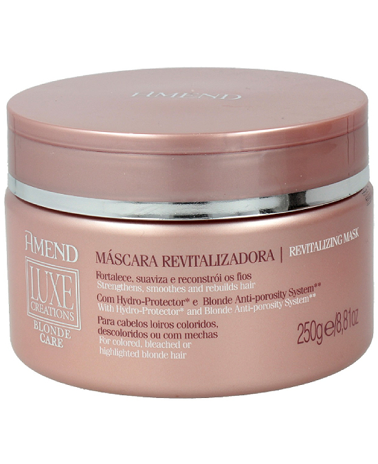 Comprar online Mascarilla Rubios Amend Luxe Creations Blonde Care 250 gr en la tienda alpel.es - Peluquería y Maquillaje