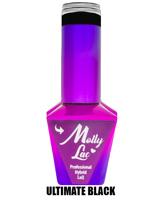 Comprar online Molly Esmalte Semipermanente 10 ml Ultimate Black en la tienda alpel.es - Peluquería y Maquillaje