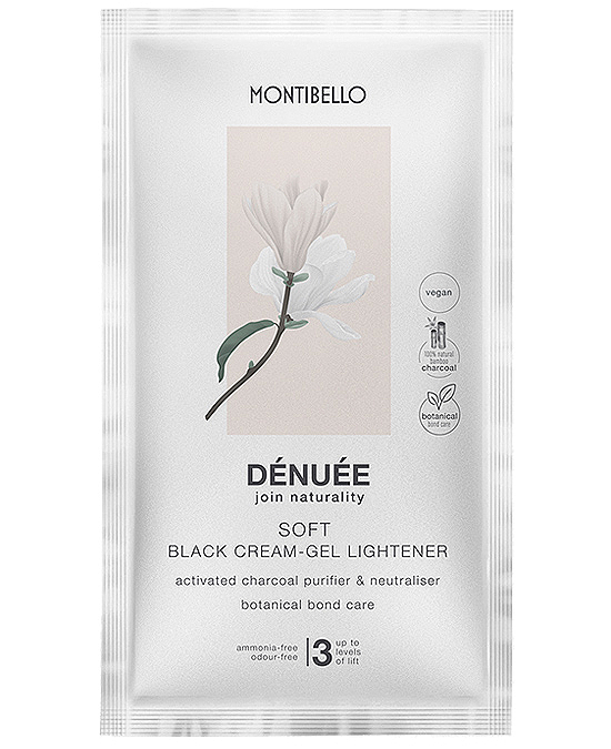 Comprar online la decoloración vegana sin amoníaco Montibello Denuee Soft Black Cream-Gel Lightener 30 ml - Disponible envío 24 hrs