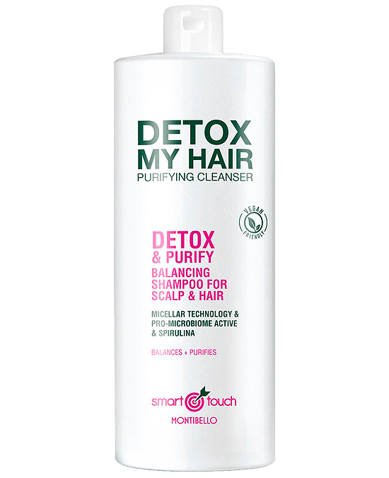 Comprar online Montibello Smart Touch Detox My Hair Shampoo 1000 ml a precio barato en la tienda Alpel