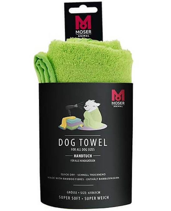 Comprar online Moser Toalla Bambú Perros 61 x 61 cm en la tienda alpel.es - Peluquería y Maquillaje