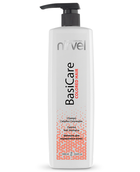 Comprar online nirvel basicare colored hair shampoo 1000 ml en la tienda alpel.es - Peluquería y Maquillaje