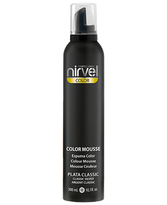 Comprar online nirvel color mousse plata classic 300 ml en la tienda alpel.es - Peluquería y Maquillaje