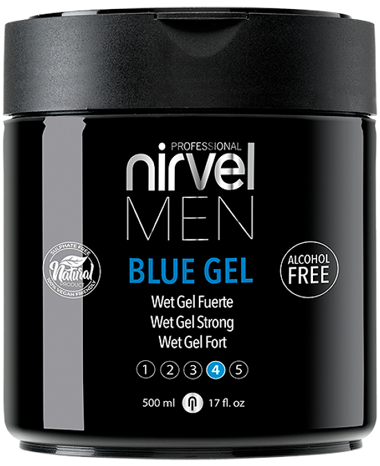 Comprar online nirvel men styling blue gel 500 ml en la tienda alpel.es - Peluquería y Maquillaje