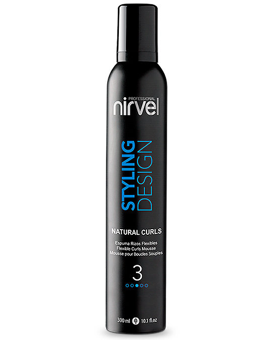 Comprar online nirvel styling espuma natural curls 300 ml en la tienda alpel.es - Peluquería y Maquillaje