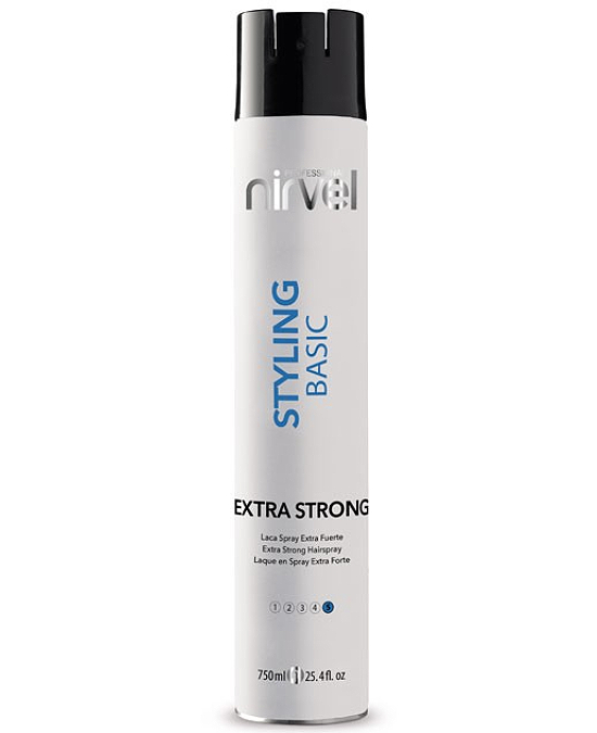 Comprar online Laca Spray Basic Extra Strong Nirvel Styling 750 ml en la tienda alpel.es - Peluquería y Maquillaje