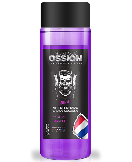 Comprar online Ossion 2 in 1 AfterShave 400 ml Miami Night en la tienda alpel.es - Peluquería y Maquillaje