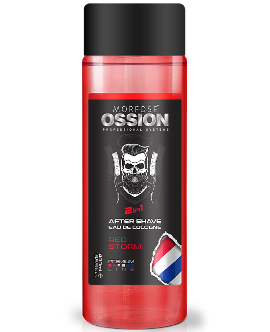 Comprar online Ossion 2 in 1 AfterShave 400 ml Red Storm en la tienda alpel.es - Peluquería y Maquillaje