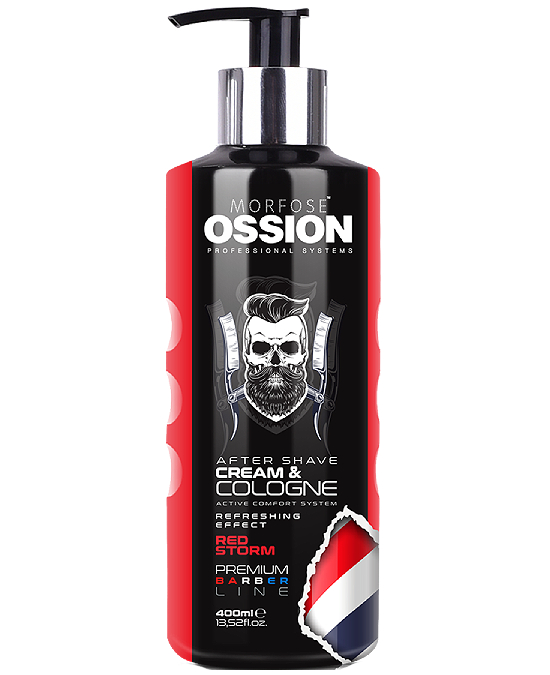 Comprar online Ossion Cream Cologne AfterShave 400 ml Red Storm en la tienda alpel.es - Peluquería y Maquillaje