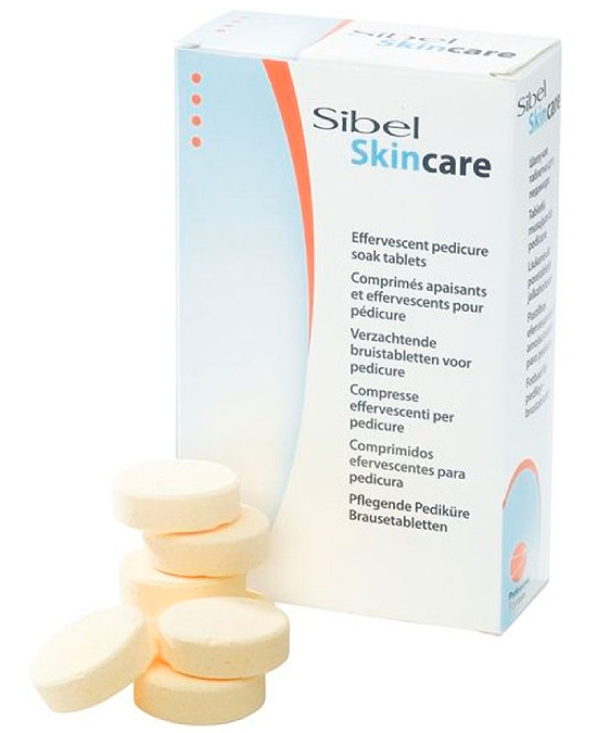 Pastillas Efervescentes Pedicura Sibel Skincare 20 x 10 gr - La tienda de la peluquería Alpel