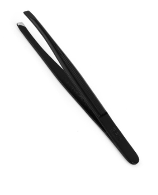 Comprar online Pinza Depilar Negra Punta Recta 8.2 cm Disprof en la tienda alpel.es - Peluquería y Maquillaje