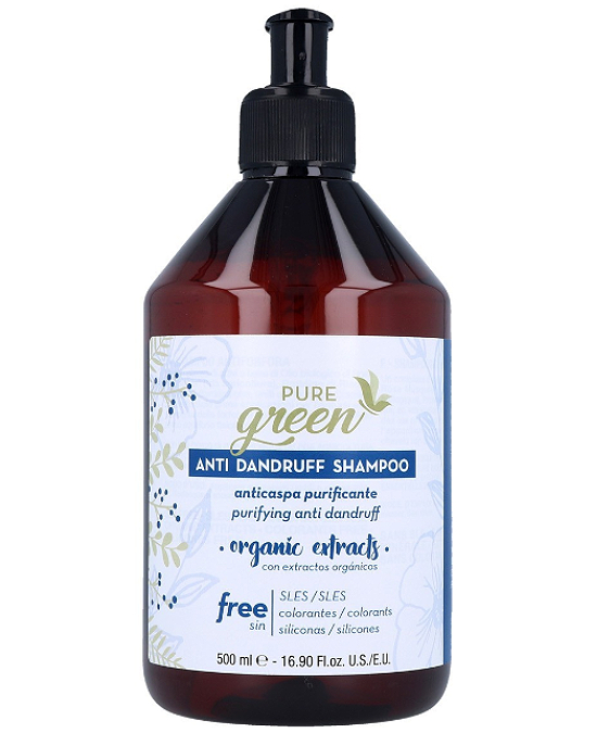 Comprar online Pure Green Anti Caspa Champú 500 m en la tienda alpel.es - Peluquería y Maquillaje Comprar online Pure Green Anti Caspa Champú 500 m en la tienda alpel.es - Peluquería y Maquillaje