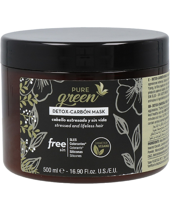 Comprar Pure Green Detox Carbón Mascarilla 500 ml online en la tienda Alpel