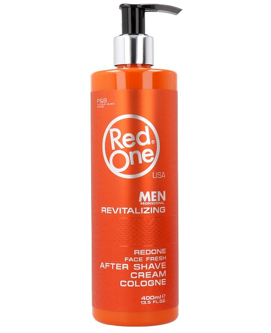Comprar online Red One After Shave Cream Cologne 400 ml Revitalizing a precio barato en Alpel. Producto disponible en stock para entrega en 24 horas