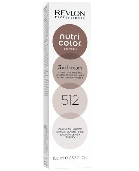 Compra online Revlon Nutri Color Filters 512 Castaño Ceniza Perlado 100 ml en la tienda de la peluquería Alpel