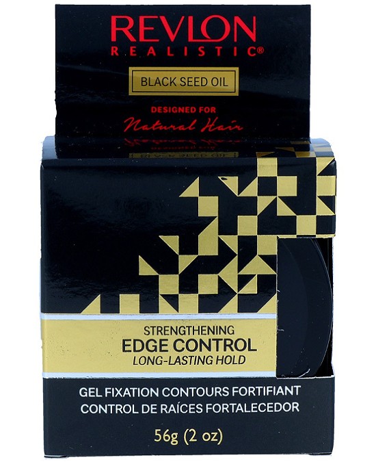 Comprar online Revlon Realistic Black Seed Oil Edge Control 56 gr a precio barato en Alpel. Producto disponible en stock para entrega en 24 horas