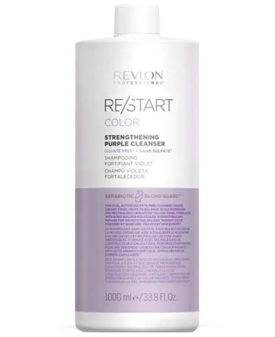 Comprar online Revlon Restart Color Strenthening Purple Cleanser 1000 ml en la tienda alpel.es - Peluquería y Maquillaje