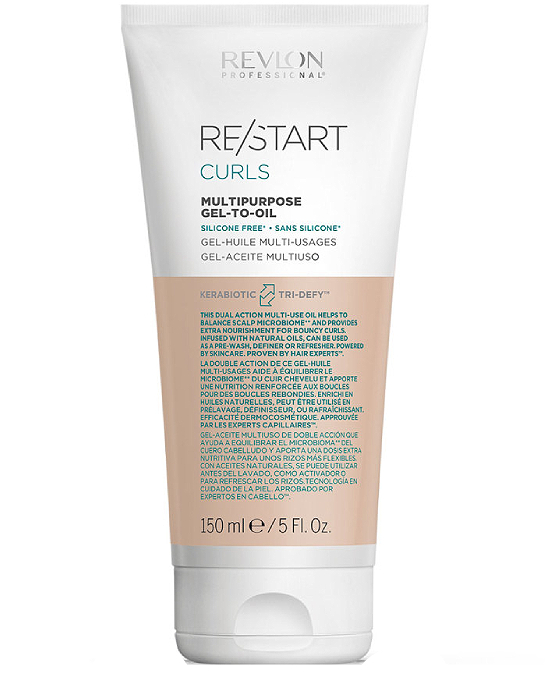 Comprar online Revlon Restart Curls Multipurpose Gel To Oil 150 ml en la tienda alpel.es - Peluquería y Maquillaje