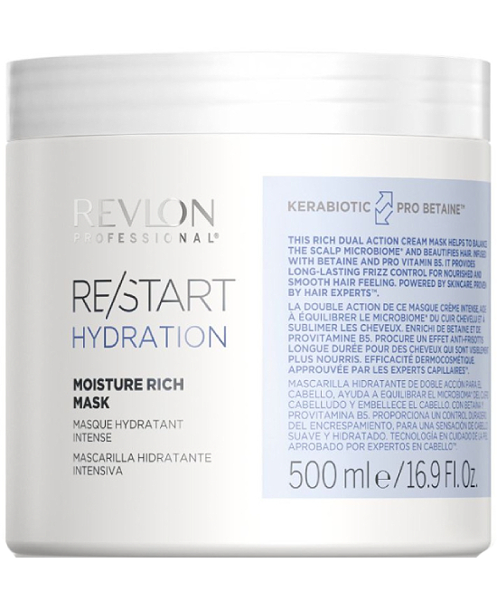Comprar online Revlon Restart Hydration Mask 500 ml en la tienda alpel.es - Peluquería y Maquillaje