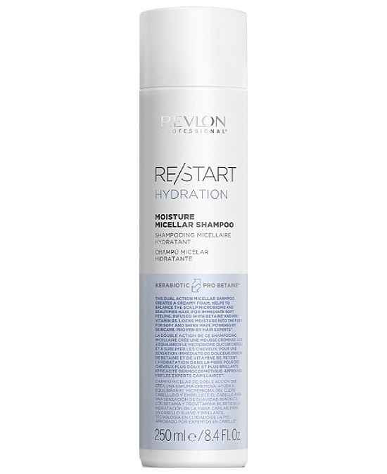 Comprar online Revlon Restart Hydration Shampoo 250 ml en la tienda alpel.es - Peluquería y Maquillaje