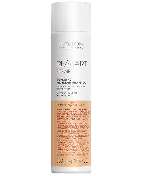 Comprar online Revlon Restart Repair Shampoo 250 ml en la tienda alpel.es - Peluquería y Maquillaje