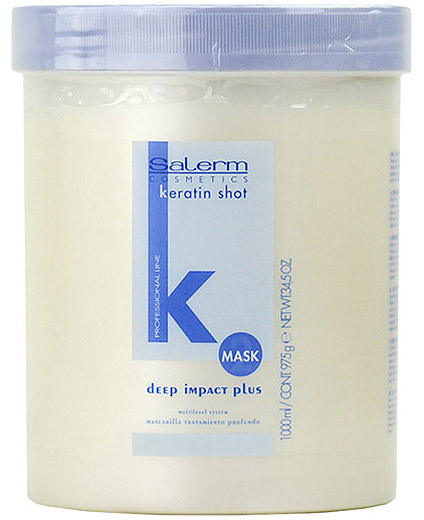 Comprar online Salerm Keratin Shot Deep Impact Plus Mascarilla 1000 ml a precio barato en la tienda Alpel