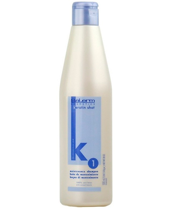 Comprar Salerm Keratin Shot Champú Queratina y Antiencrespado 500 ml online en la tienda Alpel