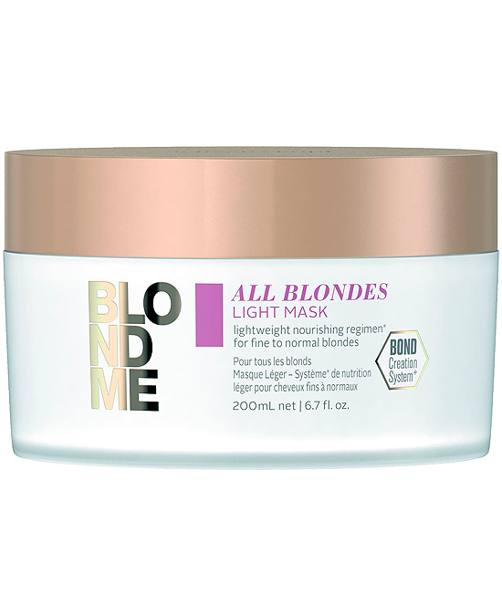 Compra la mascarilla Schwarzkopf Blondme All Blondes Light Mask a precio barato con envío urgente 24 hrs en la tienda de peluquería Alpel