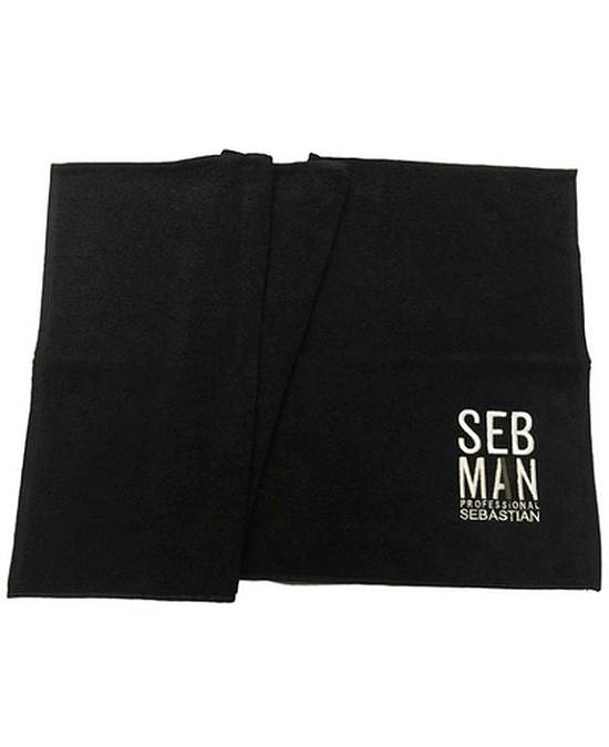 Comprar online SEBMAN THE TOWEL Toalla Barbería Negra en la tienda alpel.es - Peluquería y Maquillaje