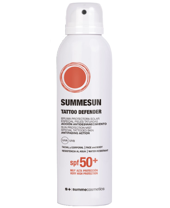 Comprar online Summecosmetics Summesun Bruma Tattoo Defender Spf 50+ - 200 ml en la tienda alpel.es - Peluquería y Maquillaje