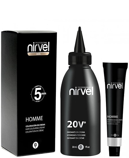 Tinte para Hombres Nirvel Homme CT6 Marrón Oscuro - Alpel