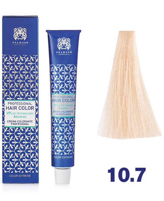 Comprar online Tinte Valquer Vplex 60 ml 10.7 Rubio Platino Beige en la tienda alpel.es - Peluquería y Maquillaje