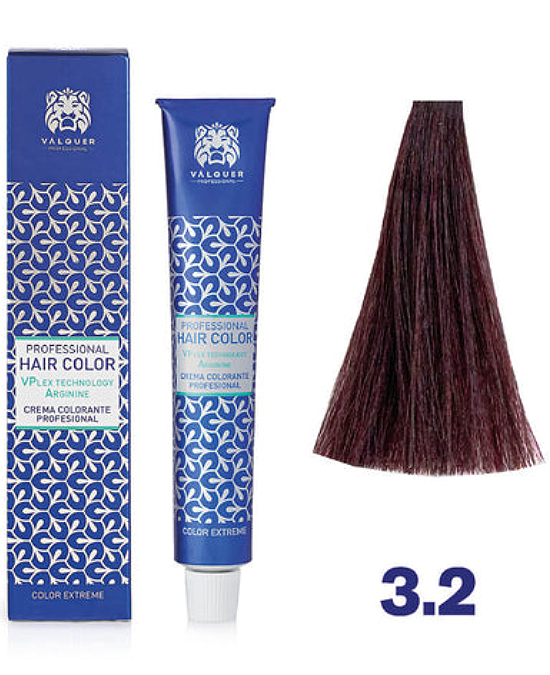 Comprar online Tinte Valquer Vplex 60 ml 3.2 Castaño Oscuro Violeta en la tienda alpel.es - Peluquería y Maquillaje