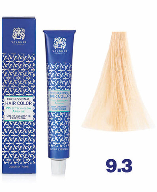 Comprar online Tinte Valquer Vplex 60 ml 9.3 Rubio Muy Claro Dorado en la tienda alpel.es - Peluquería y Maquillaje Comprar online Tinte Valquer Vplex 60 ml 9.3 Rubio Muy Claro Dorado en la tienda alpel.es - Peluquería y Maquillaje