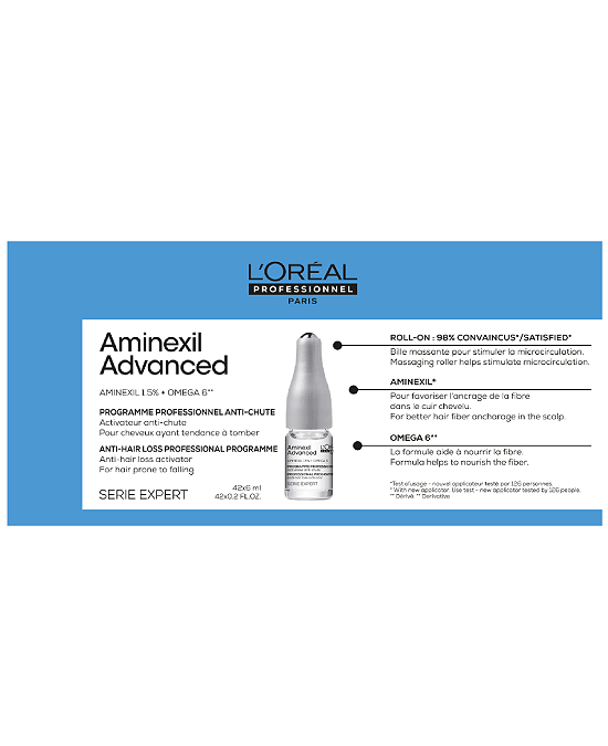 Comprar online Tratamiento Anticaída L´Oreal Aminexil Advanced 42 unid x 6 ml en la tienda alpel.es - Peluquería y Maquillaje