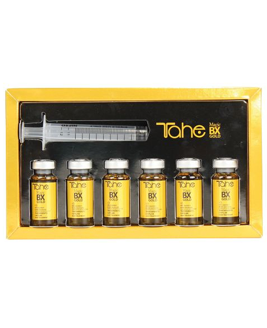 Comprar online Tratamiento Fibra Capilar 6 unid x 10 ml Tahe Magic Bx Gold en la tienda alpel.es - Peluquería y Maquillaje